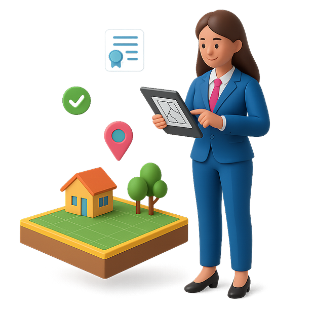 Кадастровый инженер за работой